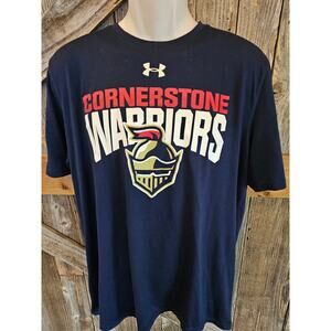 Cornerstone warriors Christian university under armour performance shirt size L